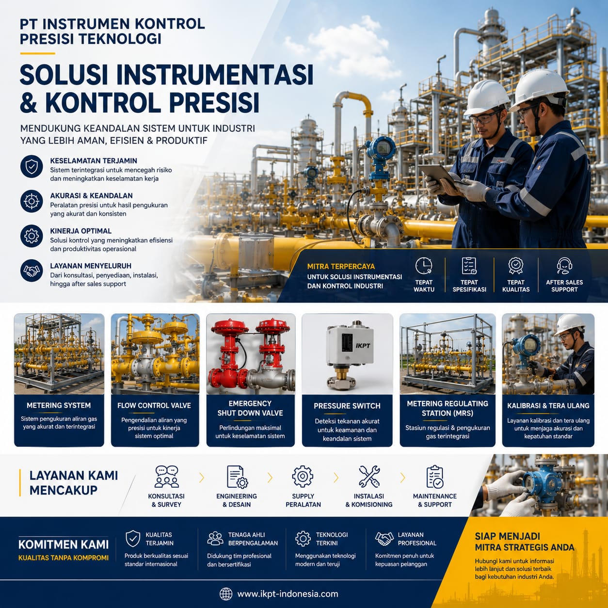 PT Instrumen Kontrol Presisi Teknologi Perkuat Portofolio Gas dan Custody Metering System untuk Industri Energi Indonesia
