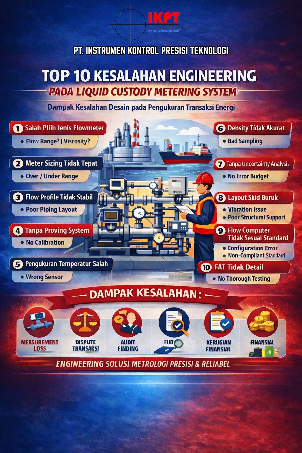 Top 10 Kesalahan Engineering pada Liquid Custody Metering System